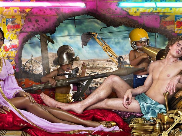 David LaChapelle, Rape of Afica, Mural