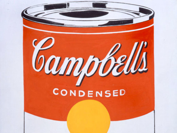 Andy Warhol, Campbell’s Soup Can (Chicken With Rice), 1962. Courtesy The Brant Foundation, Greenwich, CT, USA. © The Andy Warhol Foundation for the Visual Arts Inc. by SIAE 2013