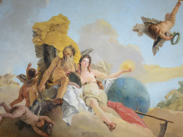 Giambattista Tiepolo, La Verità svelata dal Tempo, 1744 circa, Olio su tela, 338 x 251 cm, Musei Civici di Vicenza, Palazzo Chiericati