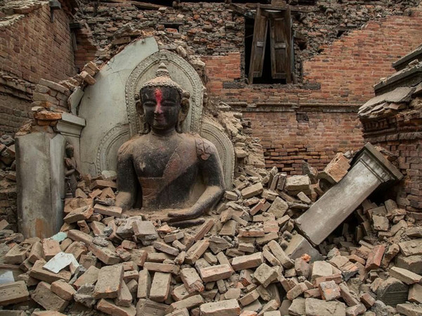 Terremoto Nepal, Particolare Hanumandokha, 2015, 