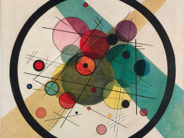 Vasily Kandinsky, <em>Circles in a Circle</em>, 1923, Olio su tela, 95.7 × 98.7 cm, Philadelphia Museum of Art | © Courtesy Philadelphia Museum of Art<br />