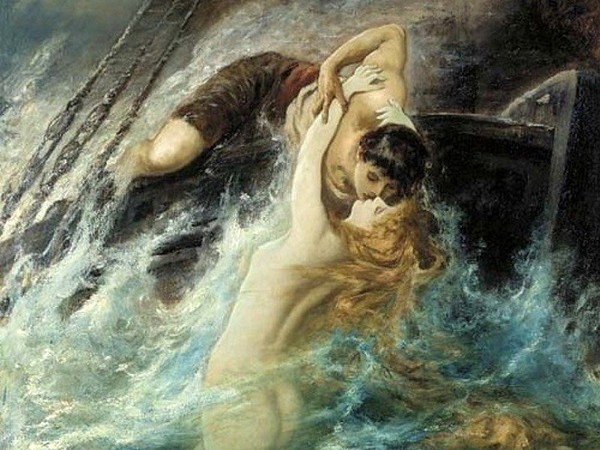 Gustav Wertheimer (1847 - 1902), The Kiss of the Siren, 1882