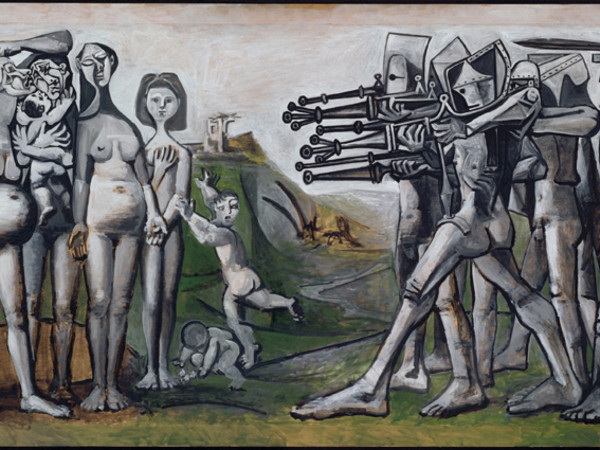 Pablo Picasso, Massacre en Corée, 18 gennaio 1951 Olio su compensato, cm 110 x 210  