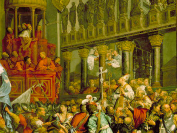 Enrico Dandolo e i crociati nella basilica di San Marco