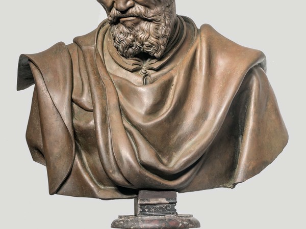 Daniele da Volterra, Busto in bronzo di Michelangelo Buonarroti (dopo il restauro), Galleria dell’Accademia di Firenze<br />