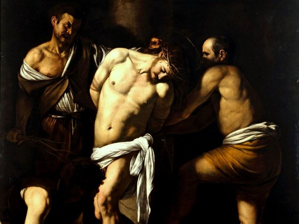 Caravaggio (Michelangelo Merisi), <em>Flagellazione di Cristo</em>, 1607, Olio su tela, 286 x 213 cm, Napoli, Museo e Real Bosco di Capodimonte, Proveniente dalla Chiesa di San Domenico Maggiore a Napoli, Proprietà del Fondo Edifici di Culto del Ministero degli Interni