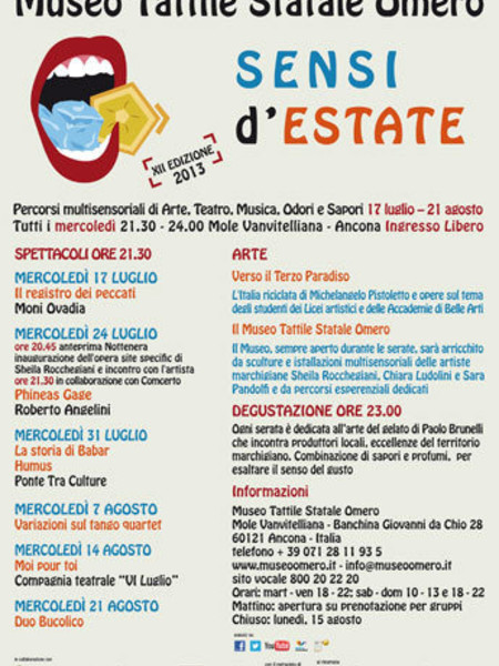 Sensi d'estate 2013. XII Edizione, Mole Vanvitelliana, Ancona