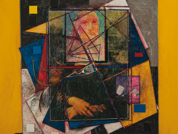 Giovanbattista Pastorelli, Senza titolo, tecnica mista, 90x90 cm