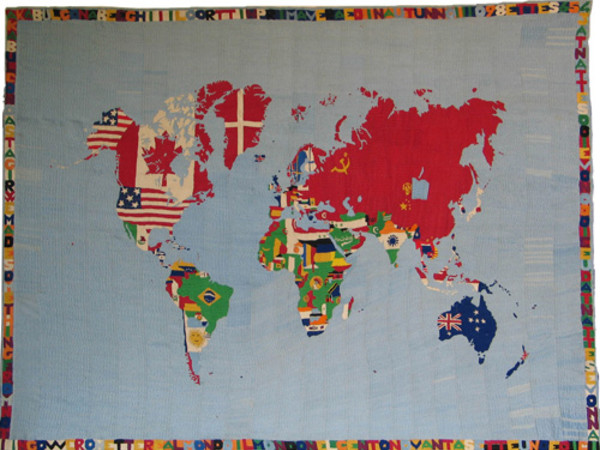 Alighiero Boetti, Mappa, 1972-73. MAXXI - Museo nazionale delle arti del XXI secolo, Roma