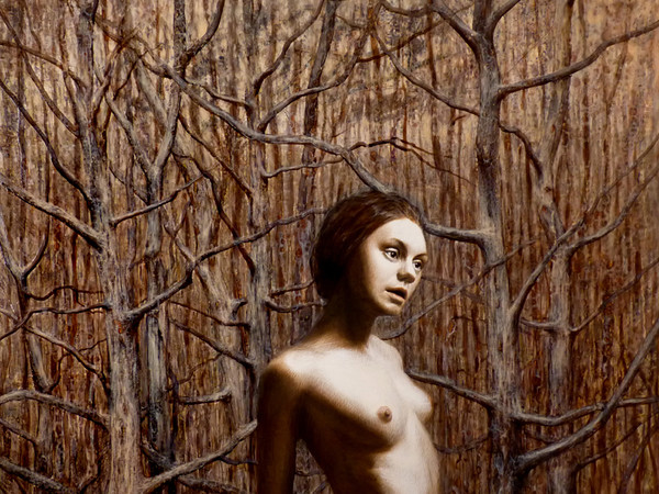 Kristine Kvitka, Cercando identità. Fiducia nuda, olio su tela, 2014