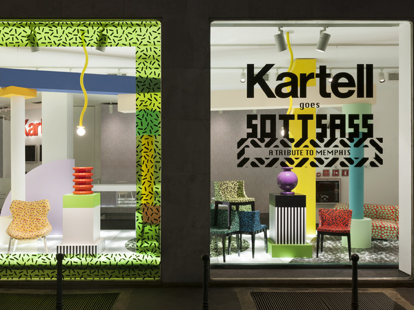 Kartell goes Sottsass – a Tribute to Memphis, Milano, Kartell Flagship 2015
