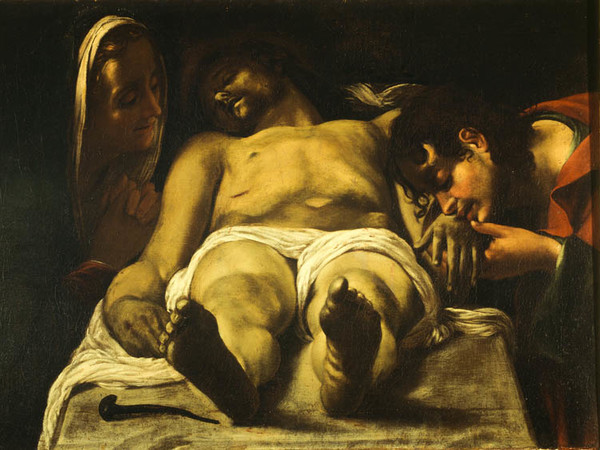 Orazio Borgianni, Compianto sul Cristo morto, 1615, Olio su tela, 77 x 55 cm, Roma, Galleria Spada