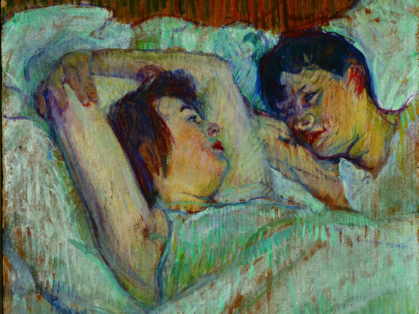 Henri de Toulouse-Lautrec, <em>Au lit</em>, 1892, Olio su cartone, Foundation E.G. Buehrle Collection, Zurich