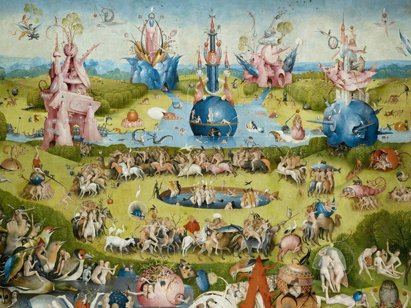 Hieronymus Bosch (Circa 1450 - 1516), Il Giardino delle Delizie, 1500-1505, Olio su legno di quercia, 386 x 220 cm, Madrid, Museo del Prado