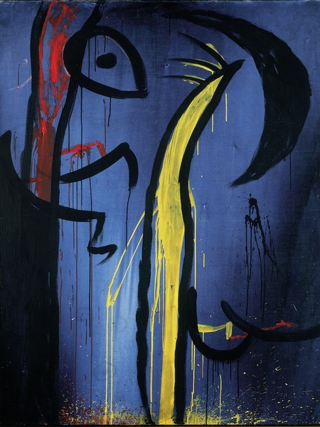 Joan Miró, Senza Titolo, n.d., acrilico su tela, 162,5 x 130,5 cm