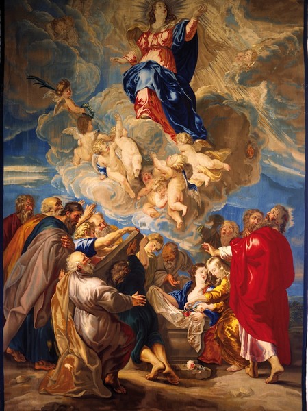 P.P. Rubens, Assunzione della Vergine, Manifattura Fiamminga, Arazzo, Ancona, Museo Diocesano