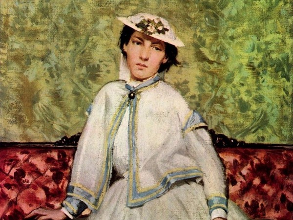 Boldini, Ritratto di Alaide Banti sul divano rosso, 1885. Amica di lunga data, rifiuto? la sua proposta di matrimonio.