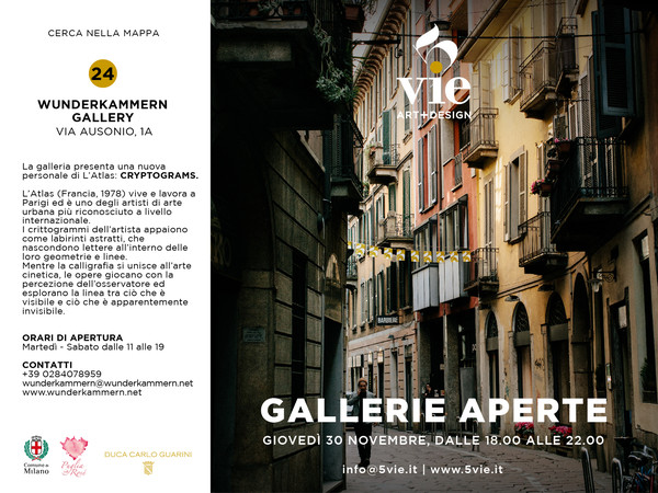 Gallerie Aperte nelle 5VIE, Milano