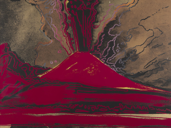Andy Warhol, Vesuvio, 1984, Acrilico su tela, 80 x 100 cm, Collezione Consolandi