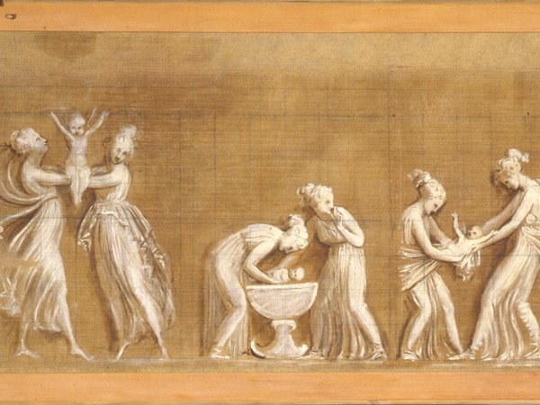 Antonio Canova, Il mercato degli amorini (verso), 1806 circa. Tempera su tela, 115 x 315 cm. Bassano del Grappa, Museo-Biblioteca-Archivio, M3-M4