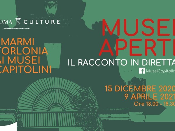 Musei aperti: il racconto in diretta dei Marmi Torlonia ai Musei Capitolini