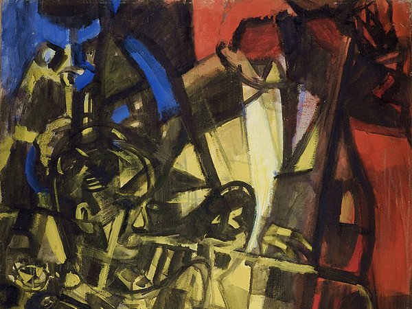 Ernani Costantini,<em> Jazz</em>, 1956, Olio su tela, 70 × 55 cm, Collezione privata, Venezia