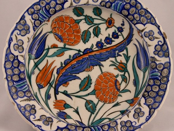Piatto Iznik, Turchia, Iznik, 1575-80