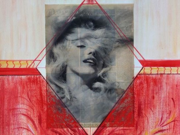 Tonina Garofalo, Marilyn Monroe, 2017, tecnica mista, 55x75 cm.