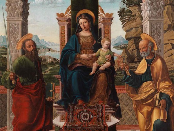 Jacopo Dal Ponte il Vecchio, Madonna in trono tra i Santi Paolo e Pietro, 1519 | Courtesy Museo Civico di Bassano del Grappa, Vicenza