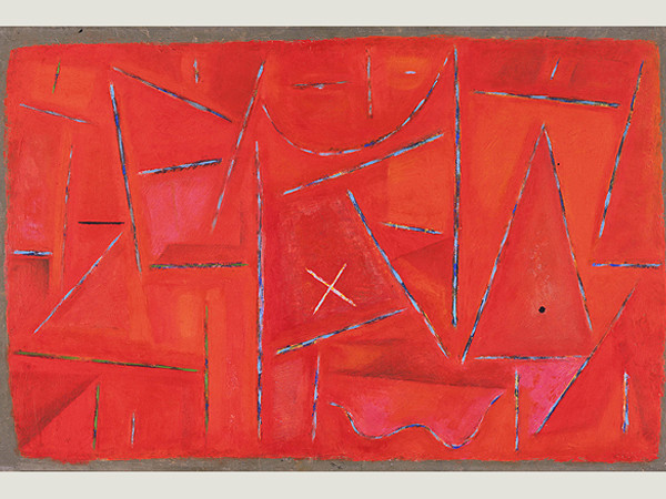 Kenneth Noland, <em>In the Garden,</em> 1952 Öl auf Hartfaserplatte, 49.5 x 76.2 cm, The Phillips Collection, Washington, DC, Erworben 1952<br />