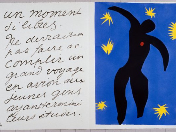 Henri Matisse, Icaro, tav. 8, Jazz, Paris, Tériade, 1947, tavola a pochoir realizzata con gouache di Linel, 42 x 65 cm, Le Cateau-Cambrésis, Musée départemental Matisse