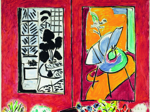 Henri Matisse, Grande interno rosso, 1948. Olio su tela, 146x97 cm. Collection Centre Pompidou, Paris Musée national d’art moderne - Centre de création industrielle. Photo : © Centre Pompidou, MNAM- CCI/Philippe Migeat/Dist. RMN-GP © Succession H. Matisse by SIAE 2015