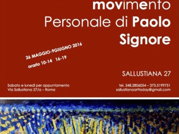 Paolo Signore. Sperimentazioni, luce e movimento