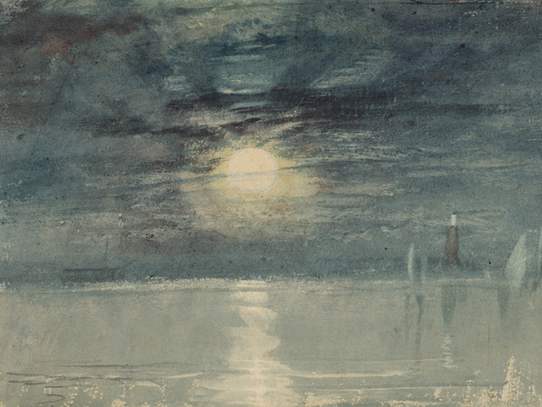 Joseph Mallord William Turner, Shields Lighthouse, 1823-26, Acquerello su carta, 283 x 234 mm, Tate, Accepted by the nation as part of the Turner Bequest 1856 | Courtesy of Chiostro del Bramante 2018