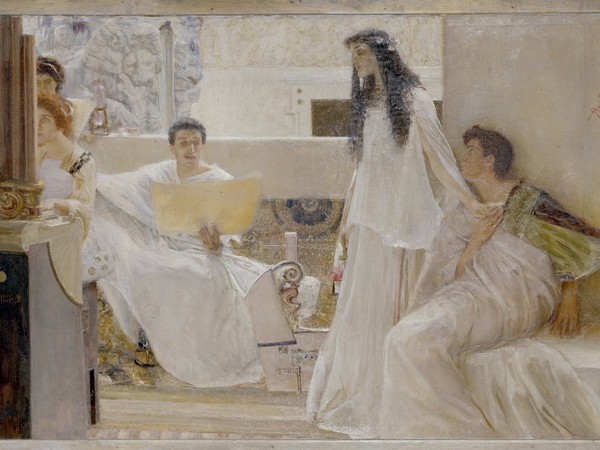 Giulio Bargellini, Eterno Idioma, 1899 ca. Olio su tela. Acquisto da A. Parronchi 2006. Galleria d’arte moderna di Palazzo Pitti, Firenze