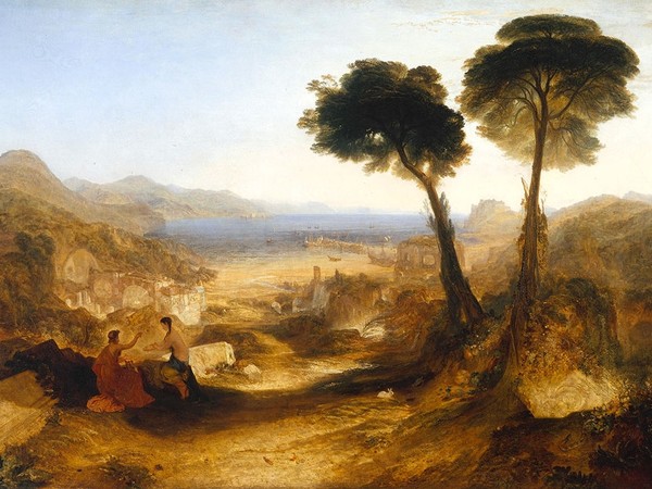 William Turner, The Bay of Baiae, with Apollo and the Sibyl, exhibited 1823, oil paint on canvas