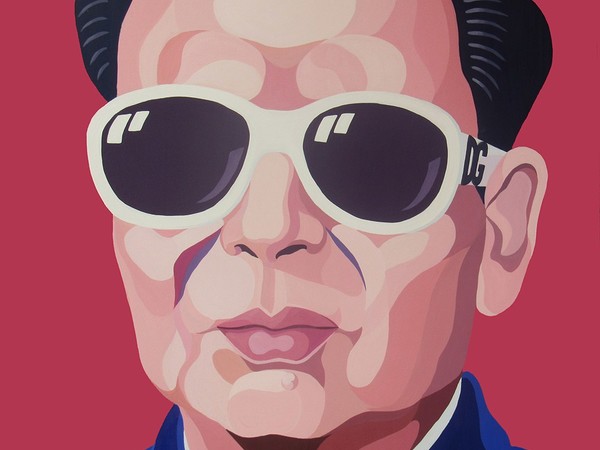 Giuseppe Veneziano, Mao Mao, 2007, acrilico su tela 100x100 cm