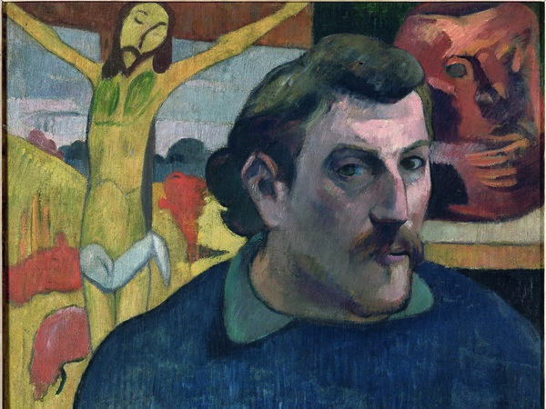 Paul Gauguin, Autoritratto con Cristo giallo, 1890‐91, Olio su tela, cm 38 × 46 | © RMN‐Grand Palais (Musée d'Orsay)/René‐Gabriel Ojéda‐Réuniondes Musées Nationaux/distr. Alinari