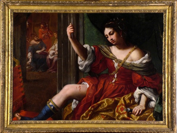 Elisabetta Sirani, Porzia che si ferisce alla coscia, olio su tela, 1664