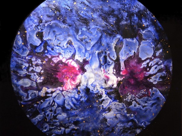 Enrico Magnani,  Supernova No. 5, 2017, acrilico su cartone patinato, cm. 100x76 