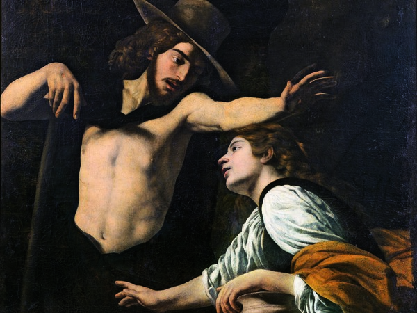 Museo di Palazzo Pretorio, Battistello Caracciolo, Noli me tangere, 1618, Olio su tela, 142 x 123 cm