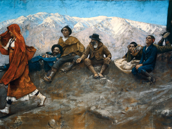  Paolo Michetti, La figlia di Iorio, 1895, dipinto a tempera su tela, cm. 550 x 280