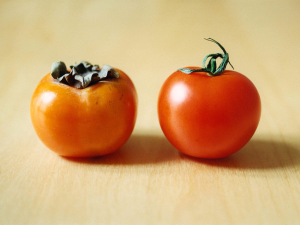 Shimabuku, Kaki and Tomato , 2008 (Caco e pomodoro / Kaki und Tomate). Courtesy the artist and Air de Paris, Romainville 