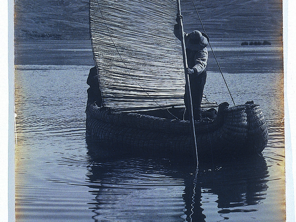 Max T. Vargas, Zatteriere nel lago Titicaca, Puno, 1908, 580x245  mm