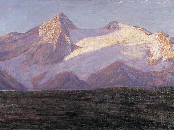 Emilio Longoni, Ghiacciaio, 1910-1912, olio su tela, 87x156cm