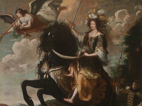 G. Luigi Buffi, Ritratto equestre di Maria Giovanna Battista di Savoia Nemours, 1670 ca, Palazzo Madama, Torino