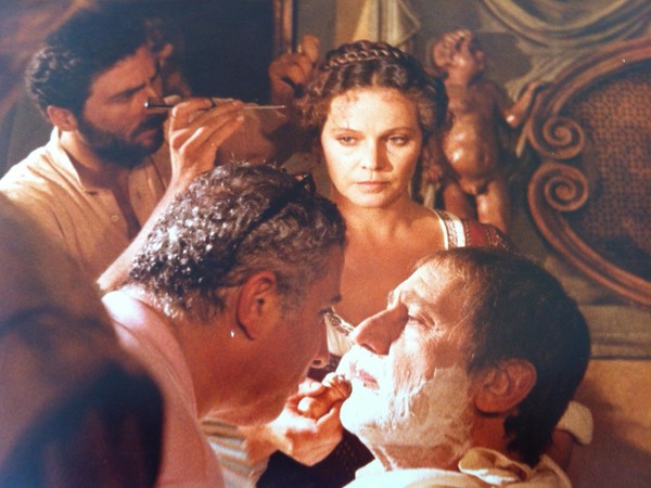 Aldo Signoretti, foto scattata sul set di "Il malato immaginario" (1979) 