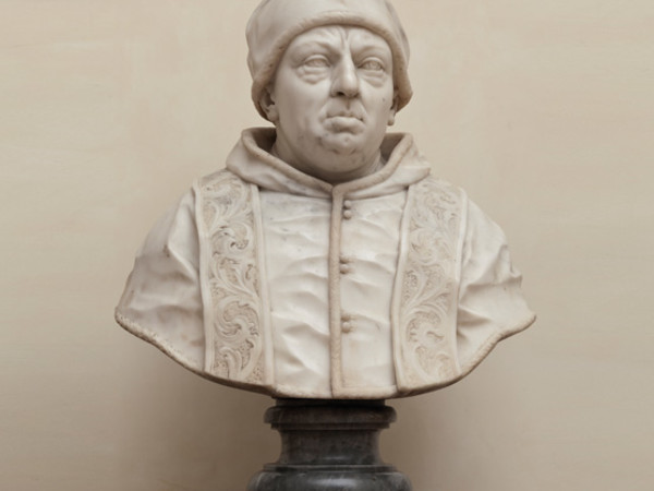 Scultore fiorentino, Busto di Leone X, sec. XVI, marmo, h. cm.66, Firenze, Collezione privata