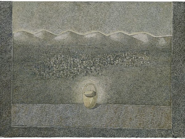 Cristino de Vera, Finestra a sud di Tenerife, 1987, olio su tela, 100x73 cm. Collezione CajaCanarias