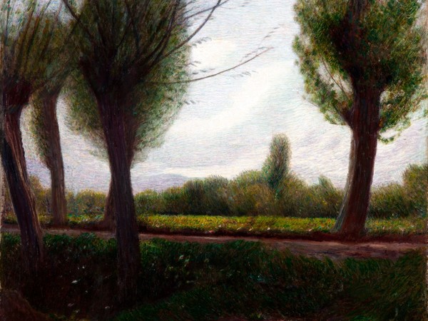 Pellizza da Volpedo, Paesaggio (presso il prato Pissone) 1904, olio su tela, 63,5 x 63,5 cm